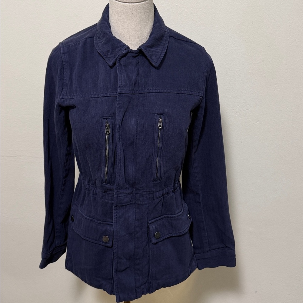 Lucky Brand Laurel utility navy blue woman jacket size XS